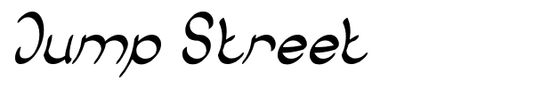 Jump Street font preview